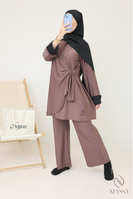 Burkini Pepper corn long pour vos baignades femme hijabi