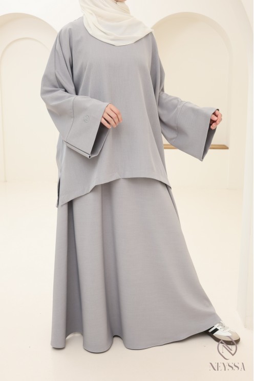 Set tunic skirt long modern and modest, ideal woman hijabi