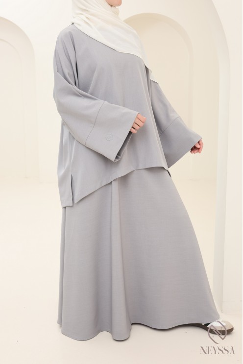 Set tunic skirt long modern and modest, ideal woman hijabi