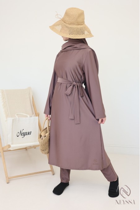 Neyssa 4-piece burkini, quick-drying fabric