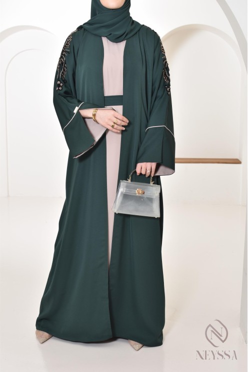 Abaya Dubai confection artisanale, abaya fêtes, demoiselles d'honneur