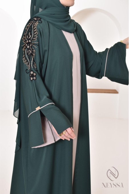Abaya Dubai confection artisanale, abaya fêtes, demoiselles d'honneur