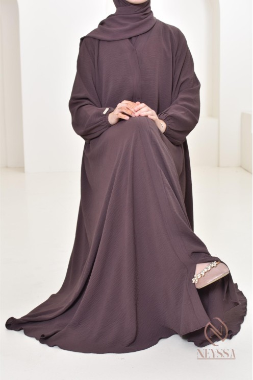 Long simple abaya Dubai in Emirati jazz for Eid al Adha