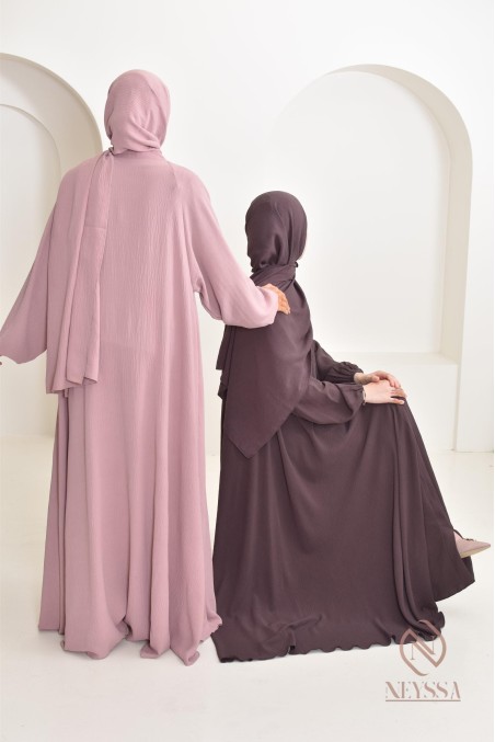 Long simple abaya Dubai in Emirati jazz for Eid al Adha