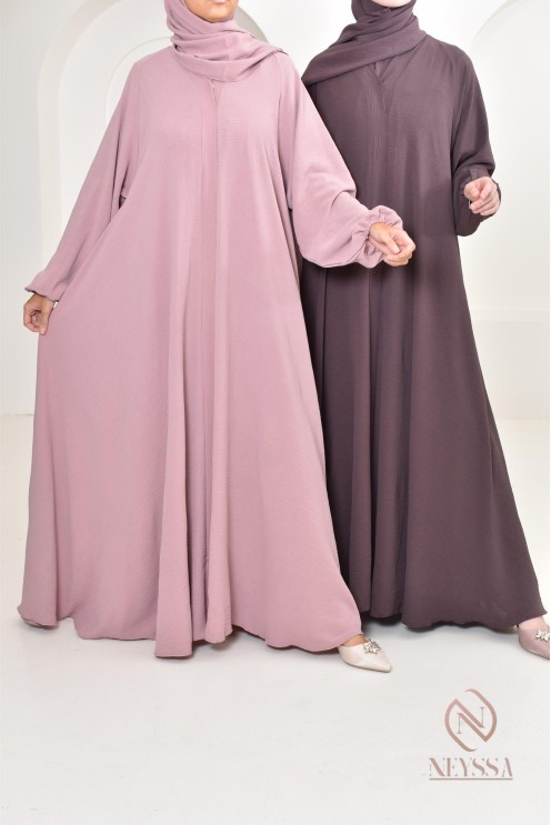Long simple abaya Dubai in Emirati jazz for Eid al Adha