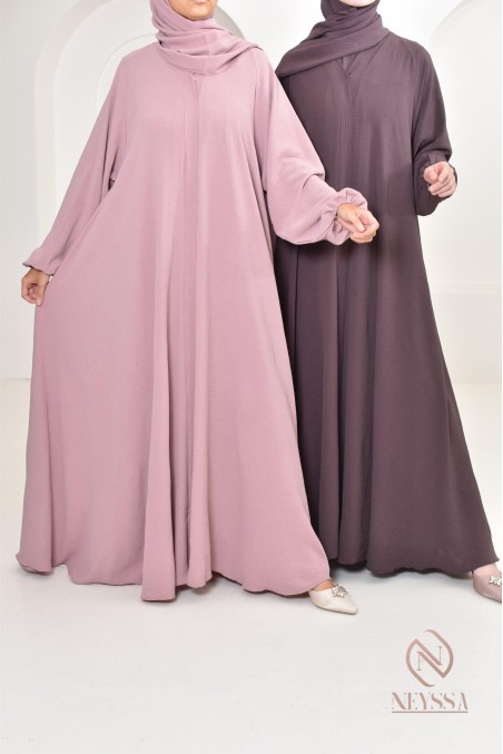 Long simple abaya Dubai in Emirati jazz for Eid al Adha