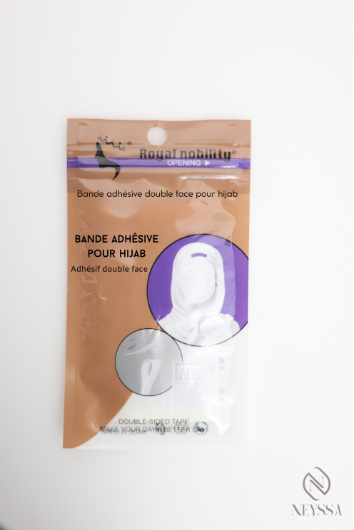 Bande adhésive double face invisible pour maintient hijab femme