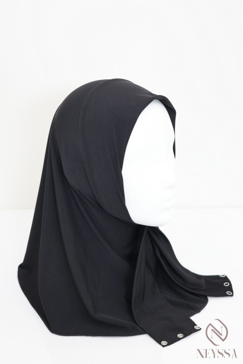 Premium jersey snap-on hijab balaclava for Muslim women