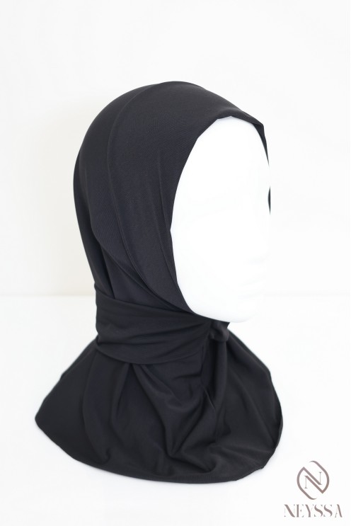 Premium jersey snap-on hijab balaclava for Muslim women