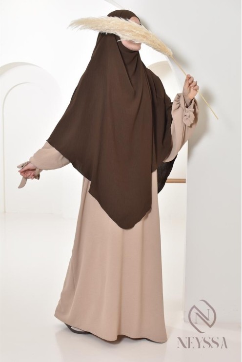 Long khimar pointu pour femme musulmane hijab légiféré
