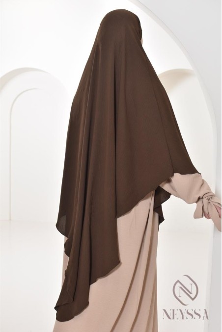 Long khimar pointu pour femme musulmane hijab légiféré