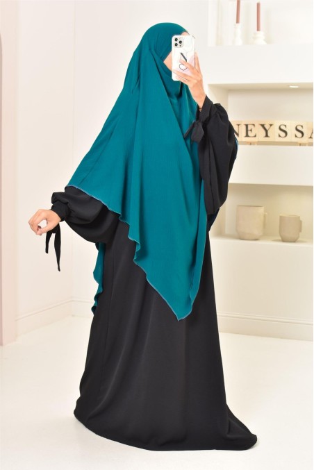 Long khimar pointu pour femme musulmane hijab légiféré