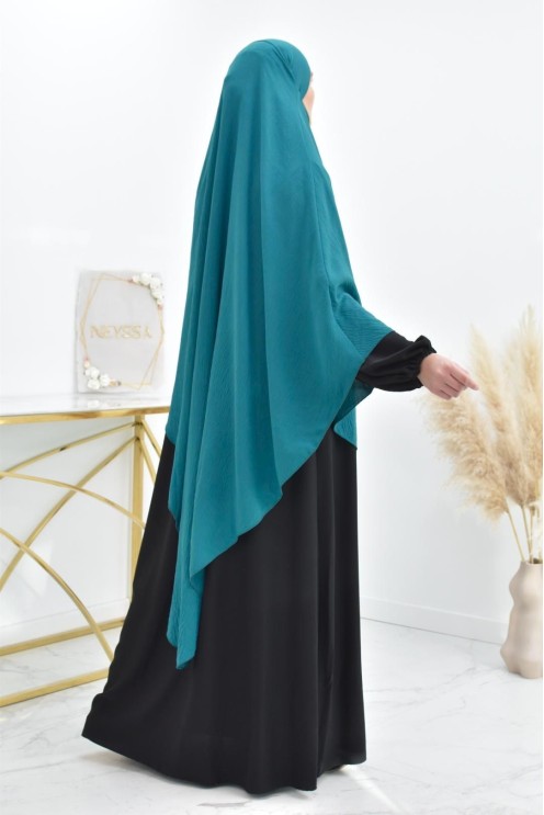 Long khimar pointu pour femme musulmane hijab légiféré
