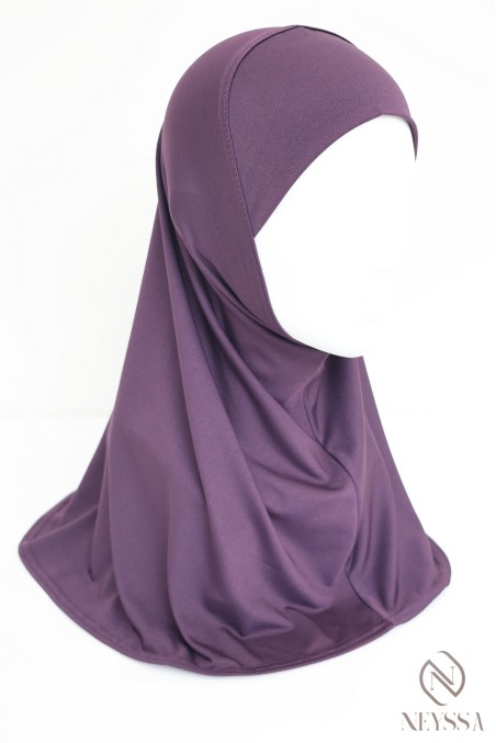 Kinder-Hijab aus Jersey zum Überziehen, weicher und bequemer Stoff