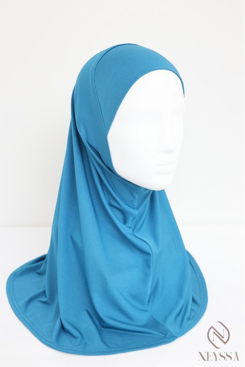 Kinder-Hijab aus Jersey zum Überziehen, weicher und bequemer Stoff