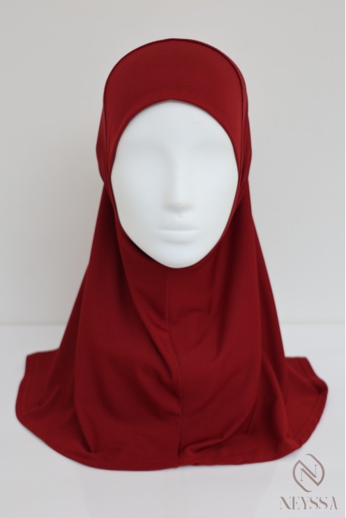 Kinder-Hijab aus Jersey zum Überziehen, weicher und bequemer Stoff