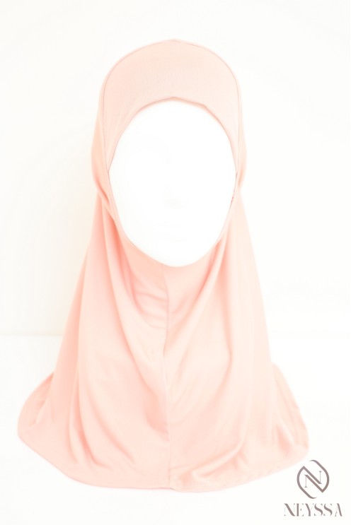 Kinder-Hijab aus Jersey zum Überziehen, weicher und bequemer Stoff