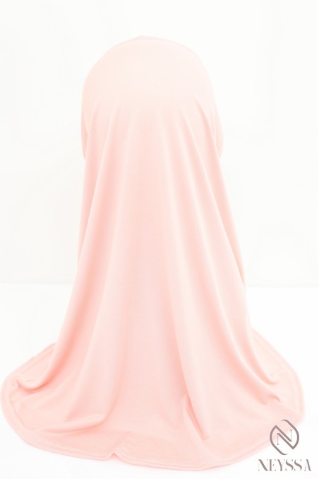 Jersey slip-on hijab for children, soft and comfortable fabric