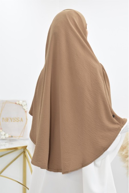 Lang fließender runder Khimar in billigem Jazz für muslimische Frauen