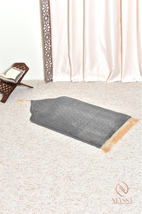 Tapis de prière islam enfant en velours épais, avec motif étoiles