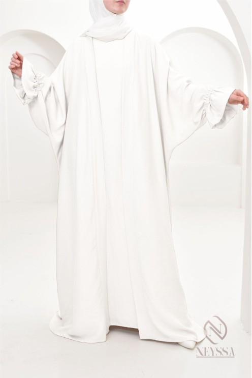 Ensemble 2 pièces effet lin, idéale hijabi girl, légère pour l'été