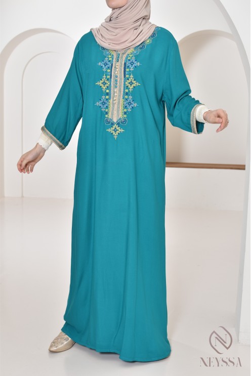 Gandoura longue d’intérieur au style traditionnel marocain