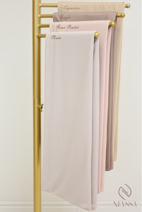 Hijab Liquid Jersey long pour femme voilée, tissu respirant