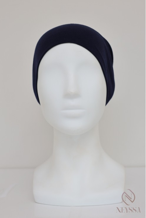 Closed cap under hijab with ruffle, keeps your hijab in place