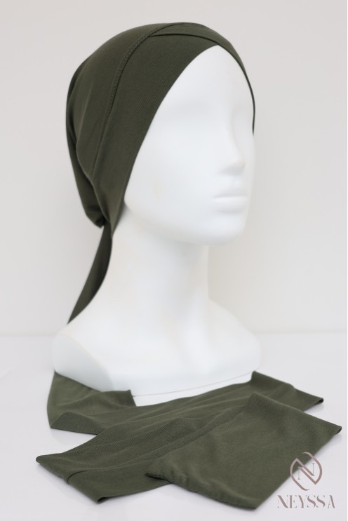 Turban croisé couvrir les cheveux, turban sous hijab, turban style