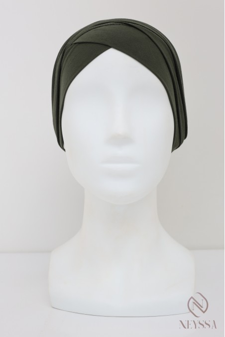 Turban croisé couvrir les cheveux, turban sous hijab, turban style