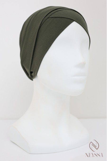 Turban croisé couvrir les cheveux, turban sous hijab, turban style