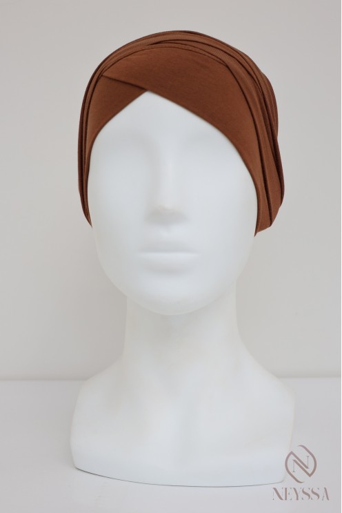 Turban croisé couvrir les cheveux, turban sous hijab, turban style