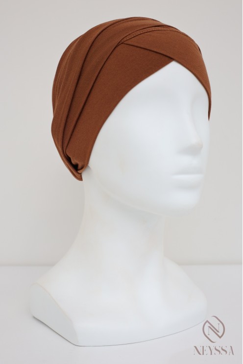 Turban croisé couvrir les cheveux, turban sous hijab, turban style