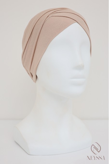 Turban croisé couvrir les cheveux, turban sous hijab, turban style