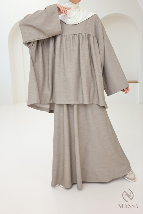Sarouel Ample En Twill Doux Et épais Kaki - Taille Grande - Neuf Avec étiquettes - Fabriqué Au Népal
