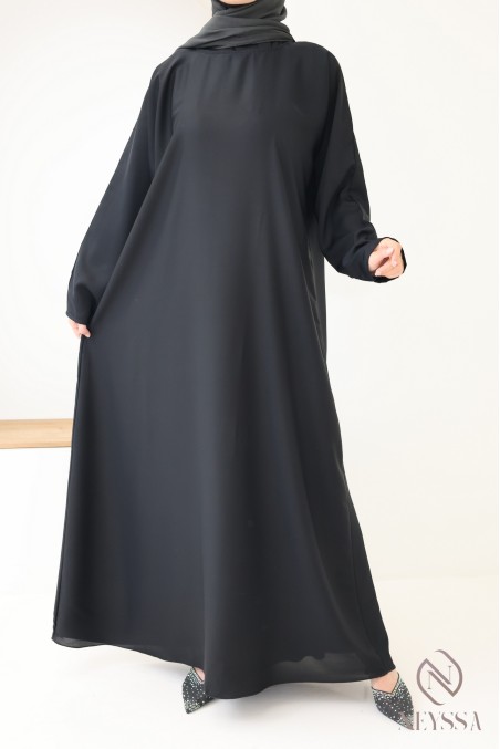 4-teilige Abaya Dubai mit Hijab aus Organza für verschleierte Frauen