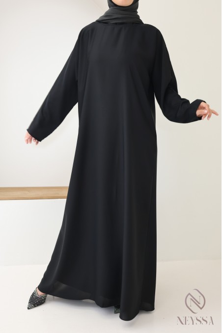 4-teilige Abaya Dubai mit Hijab aus Organza für verschleierte Frauen