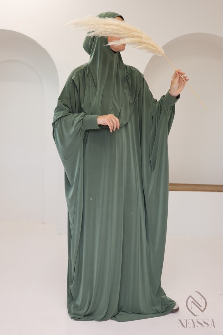 Robe de prière ample tenue de prière hijab intégré facile à enfiler