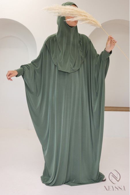 Robe de prière ample tenue de prière hijab intégré facile à enfiler