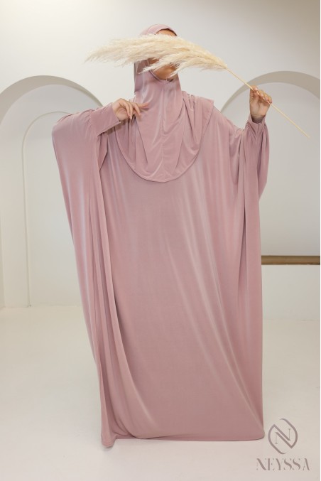 Robe de prière ample tenue de prière hijab intégré facile à enfiler