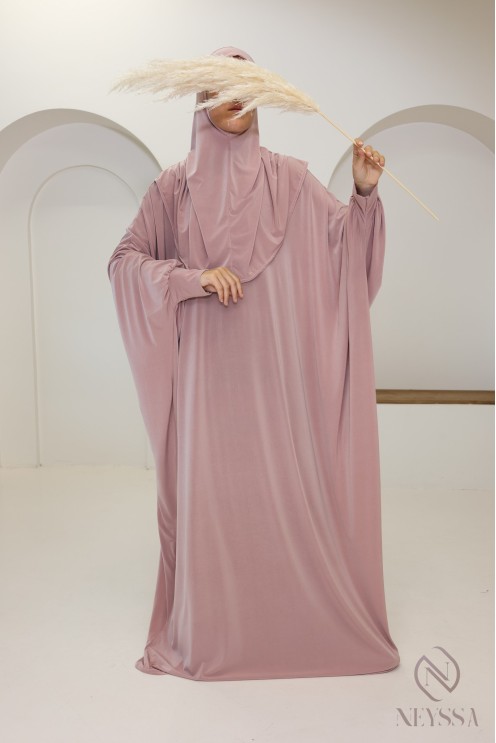 Robe de prière ample tenue de prière hijab intégré facile à enfiler