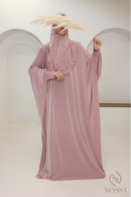 Robe de prière ample tenue de prière hijab intégré facile à enfiler