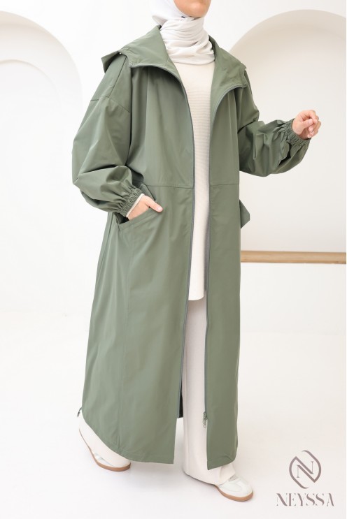 Moderner Oversize-Parka für Damen mit Taschen und großer Kapuze