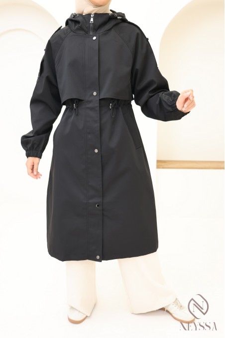 Lange Jacke im Parka-Stil, moderner, schicker Schnitt für Frauen