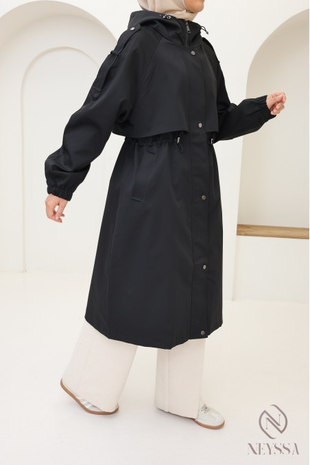 Lange Jacke im Parka-Stil, moderner, schicker Schnitt für Frauen