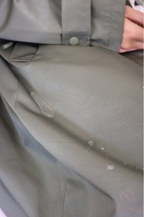 Hijabi-Parka für Damen mit abnehmbarer Kapuze, wasserabweisender Stoff