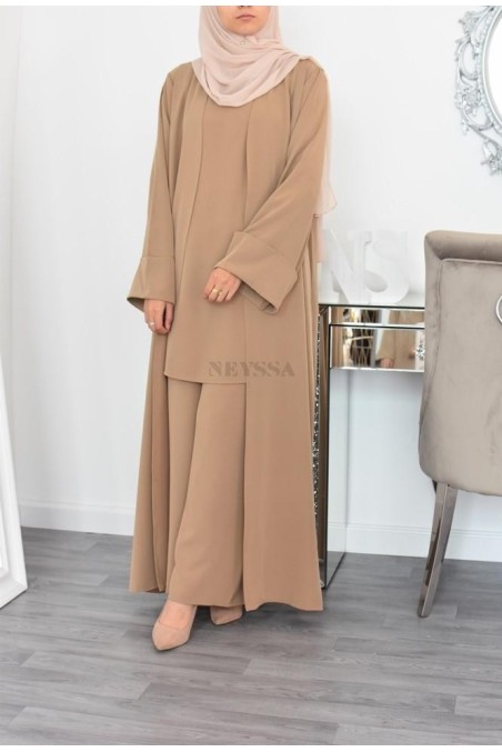 Ensemble kimono et pantalon modest fashion pas cher femme musulmane