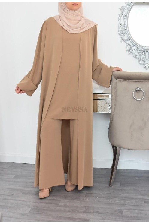 Ensemble kimono et pantalon modest fashion pas cher femme musulmane