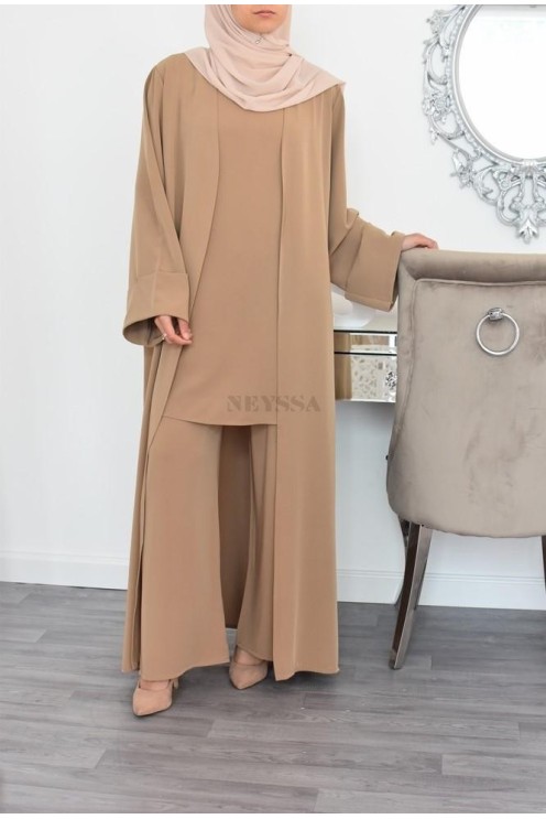 Ensemble kimono et pantalon modest fashion pas cher femme musulmane