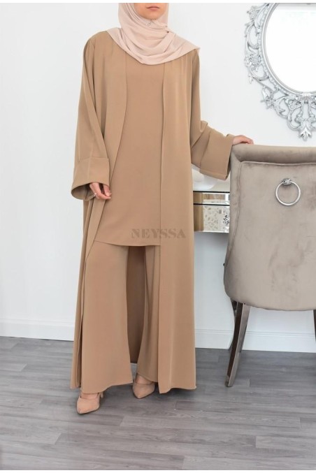 Ensemble kimono et pantalon modest fashion pas cher femme musulmane